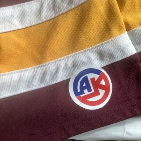 Vintage Athletic Knit Canadian Dodgers Hockey Goalie Jersey Sz 3X - Picture 4 of 9